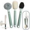 Steigullage Dish Brush Green Set of 4 with Holder -Interchangeable