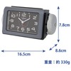 Casio TQ-647-1JF Alarm Clock, Bell, Black, Analog, Sleep Buster, Snooze