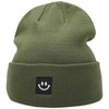 55cube Olive Green Beanie Hat
