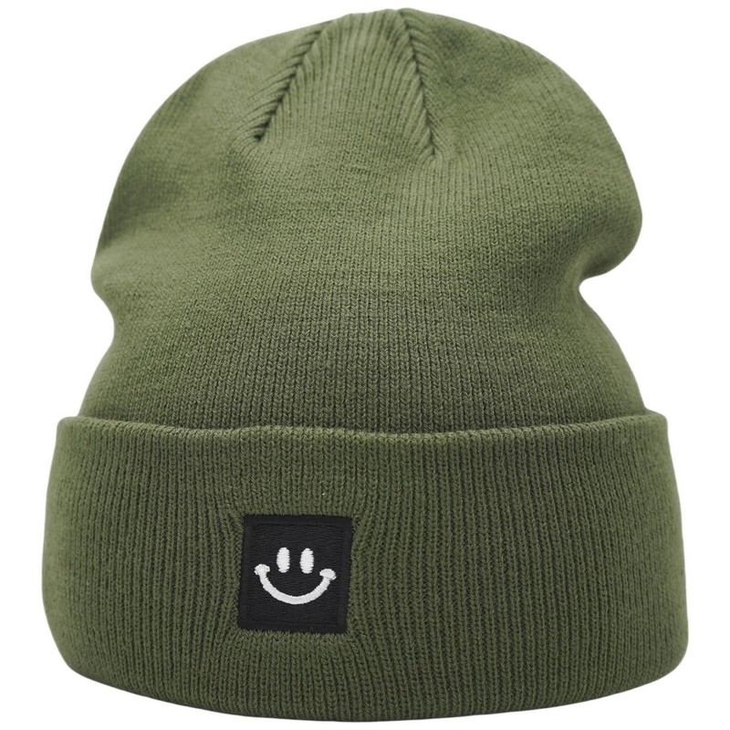 55cube Olive Green Beanie Hat