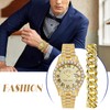 Oidea Men's Rhinestone Diamond Watch: Luxury Roman Numeral Quartz Analog