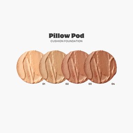 Oz Lab Beauty Pillow Pod Cushion Foundation Sand – Natural Matte Finish, Buildable Coverage, Paraben-Free, Portable Compact with Mirror and Puff,0.42 OZ /12G,pack of 1