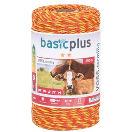 VOSS.farming Pasture Fence Wire 250 m 3 x 0.16 NIRO Yellow-Orange 1