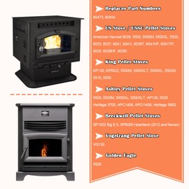 Hiorucet 80473 Combustion Blower Exhaust Fan Motor for US Stove American Harvest 6039, 5500, 5500M, 5500XL, 5502M, 6033, 6037, 6041, King KP130, Ashley, Breckwell and Vogelzang Pellet Stove Parts.