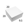 PACKIT | Caja Base y Tapa Chica blanca 20x20x9.5 |