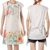 IHFAIO Apron for Women with Pockets, 2 Pcs Waterproof Floral