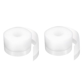 QUARKZMAN Pack of 2 Weather Strips Door Seal 16.4 ft x 45 mm TPE Sealing Strips for Door Draught Excluder Tape Window House Shower Glass Columns Transparent