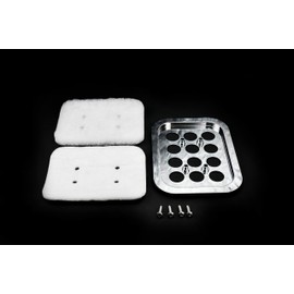 Fippeddly Chrome Cab Fresh Air Filter For Kenworth 800 W800 W900 W900L T450 1986+