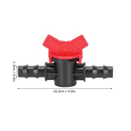 Fdit 10 Uds 1/2 Válvula de Bola de Púas, Interruptor de Cierre, Válvula de Púas, Válvula de Púas en Línea, Accesorios de Riego de Manguera para Riego por Goteo