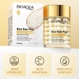 Rice milk moisturizing essence cream, wrinkle resistant essence cream, deep moisturizing and nourishing facial essence cream. (Rice starch essence cream)