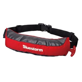 Bluestorm Morgette Waist BSJ-9320RSII BLUESTORM LOGO RED Type Approved Neck Waist Life Jacket Lifesaving Device Automatic Inflation Compact