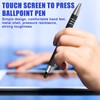 Ballpoint Pens with Touch Pen, 4 Colours, 2-in-1 Ballpoint Pen,
