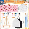Feifeiyu 2 Set Sip and Paint Kit Valentines Couple Canvas