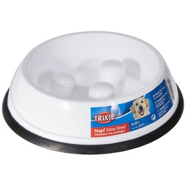 Trixie Slow Feed Plastic Dog Bowl 0.45 Liter (Pack of 1)