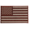 Ivamis Brown Subdued American Flag Patch- 5x3 inch - P5648