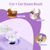 Pet Steam Brush for Dog Cat, 3-in-1 Cat Steam Brush