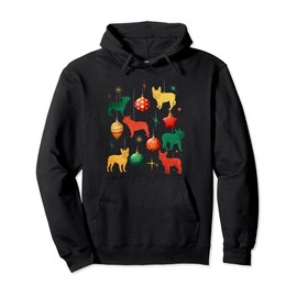 French Bulldog Retriever Christmas Tree Decoration Ornament Pullover Hoodie
