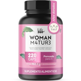 Life 360 Multivitamínico Colágeno Inositol Calcio Vitamina B12 220 Cápsulas Woman Mature