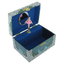 Lutèce Créations 22004 It's a Small World (R. Sherman) Wooden Musical Jewellery Box for Girls with Dancing Ballerina