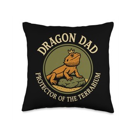 Bearded Dragon Life Reptile Parent Lizard Lover Exotic Pet Throw Pillow