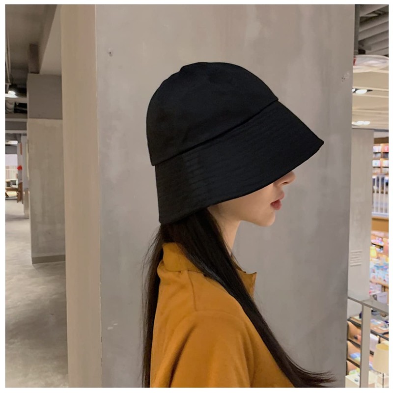 G-tiamo Women's Bucket Hat, Solid, Simple, Cute, Stylish, Hat, Foldable,