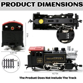 HO Scale 0-4-0 Powered Steam Locomotive (12V) Metal Wheelsets, Factory Installed Knuckle Couplers, Classic Industrial & Yard Switcher Locomotive Only