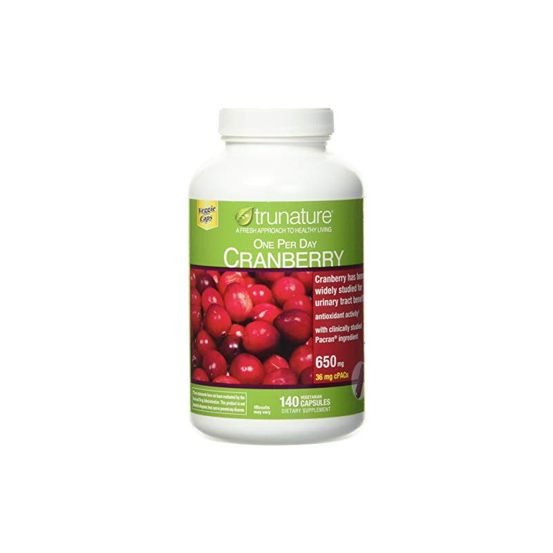trunature Cranberry 650 mg, 140 Vegetarian Capsules