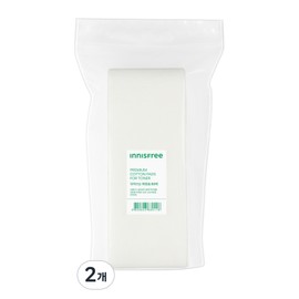 Innisfree cotton pads, 2 packs, 80 packs / 이니스프리 닦아 쓰는 화장솜, 2개, 80개입