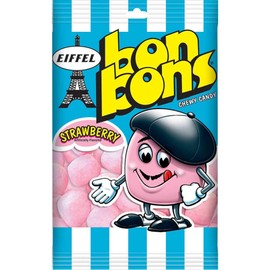 Eiffel Bon Bons Strawberry Chewy Candy, 4 Ounce -- 12 per case.