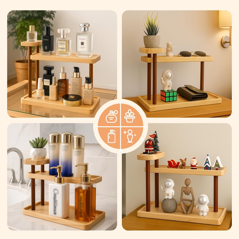 Piegricdiat Bathroom Countertop Organizer,Vanity Organizer and Storage for Cosmetic Skincare