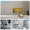 OLNGYUE Brushed Gold Shower Niche: No Tile Needed Stainless Steel