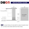 DWCN 100% Blackout Curtains 95 Inch Long 2 Panel Sets