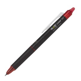 PIlot Frixion Point Clicker Retractable Erasable Roller Ball Pen - 0.5mm Synergy Tip - Red Ink - Each
