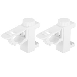 Kelepu Curtain Rods Frame Multifunctional Curtain Hooks for Windows Rod Hanger Adhesive Rod Clip Used for Curtains White 1KG‑2KG Load Capacity Adhesive Hooks