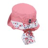 Sterntaler Girls' Hat with Neck Protection Hat, Red (Light Red