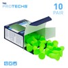 Flents Flents Foam Ear Plugs, 10 Pair with Case for Sleeping, Snoring, Loud Noise, Traveling, Concerts, Construction, & Studying, NRR 33, Green, Made in the USA
