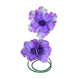RiKoDaM Large Artificial Flowers for Outdoors, Big Faux Purple Peonies for Indoor Decoration, Giant 3D Fake Flowers Plants with Adjustable Stem for Garden Wedding Birthday Home Decor