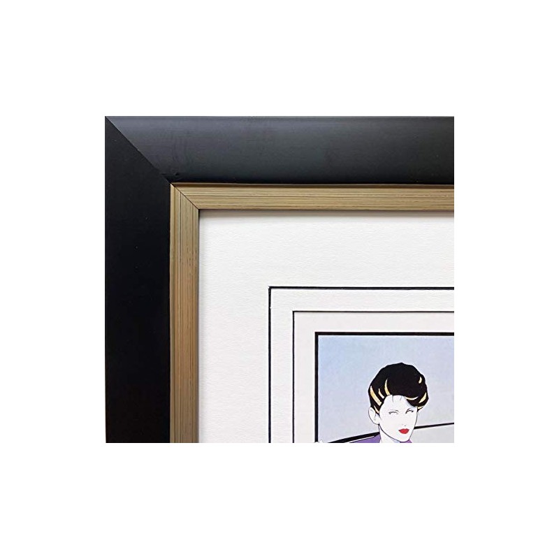 Patrick Nagel"Untitled #54 NEW CUSTOM FRAMED Art Deco Print 16"