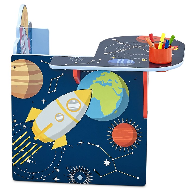 Delta Children Space Adventures Chair Desk with Storage Bin -