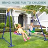 Swing Sets for Backyard, Toddler Swing Set with 2 Seat