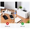 Desktop Cable Storage Box, Dustproof Power Strip and Socket Organizer