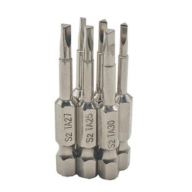 Triangle Screwdriver Bit Set, 6 Pieces Triangle Screw Head, 2 Inch Length, 1/4” Hex Shank, Pack of TA18, TA20, TA23, TA25, TA27, TA30 For Toys Trains Dolls