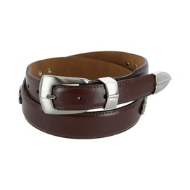 Danbury Men's 3 Piece Golf Belt with Golf Conchos, 40, Brown