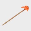 Hi Gear Screw Tent Pegs (Hexagonal Head), Natural, One Size