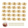 XNJIHWA 50 Pieces Mini Hinge Small Hinge Vintage Hinge Door