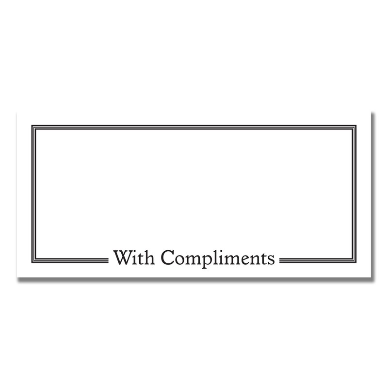 Cherry Compliment Slip 210mm x 99mm | 100 Sheets |