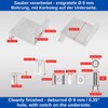 Solar Panel End Clamp 4 Pieces for 30 mm Module