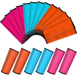 Jexine 12 Fly Boots for Horse Set of 12 Loose Breathable Mesh Horse Fly Sheets Protective Horse Leg Wraps Leggings for Preventing Flies and Mosquitoes Bites (Pink, Blue, Orange)