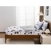 NTBED Construction Truck Printed Zipper Bedding Sets Twin Lightweight Microfiber