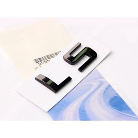 Yoaoo 2Pack OEM Black Ls Letter Nameplate Emblem Badge Compatible with Silverado Tahoe Sierra Suburban Glossy